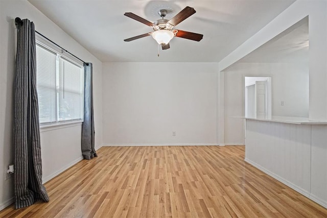 312 Jon St, Guthrie, OK 73044 - spare room with light wood-type flooring and a ceiling fan