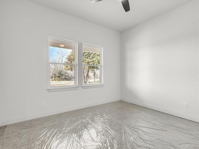 1092 S Mustang Rd, Blanchard, OK 73010 - carpeted empty room featuring ceiling fan and baseboards