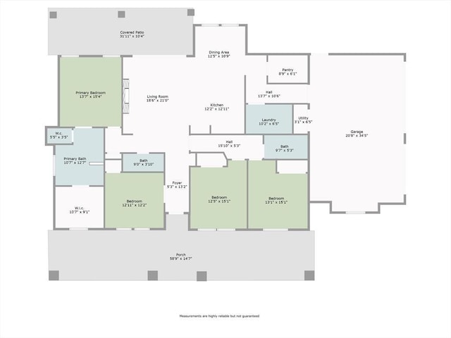 1092 S Mustang Rd, Blanchard, OK 73010 - view of property floor plan