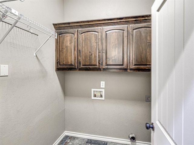2311 Washita Trl, Edmond, OK 73003 - washroom with hookup for an electric dryer, cabinet space, and washer hookup