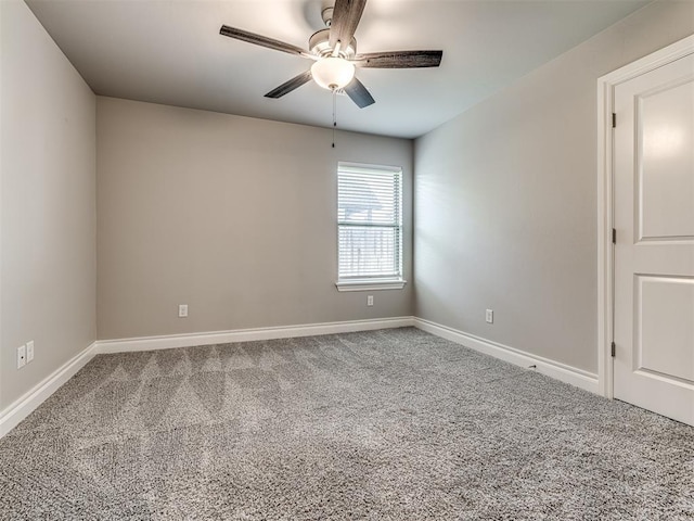 15913 Windrush Pl, Edmond, OK 73013 - unfurnished room featuring ceiling fan and carpet