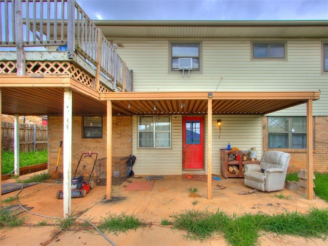 200 S Morgan Dr, Moore, OK 73160 - back of house featuring a patio area and brick siding