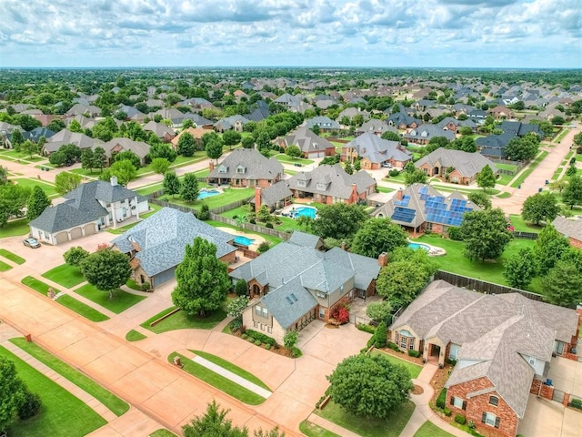 325 NW 146th St, Edmond, OK 73013 - aerial view of residential area featuring a pool
