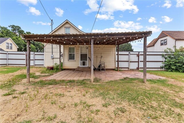 625 N Broadway St, Hydro, OK 73048 - back of house featuring a patio area and a pergola