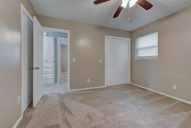 3708 Greenway Ter, Del City, OK 73115 - unfurnished bedroom with light carpet and a ceiling fan