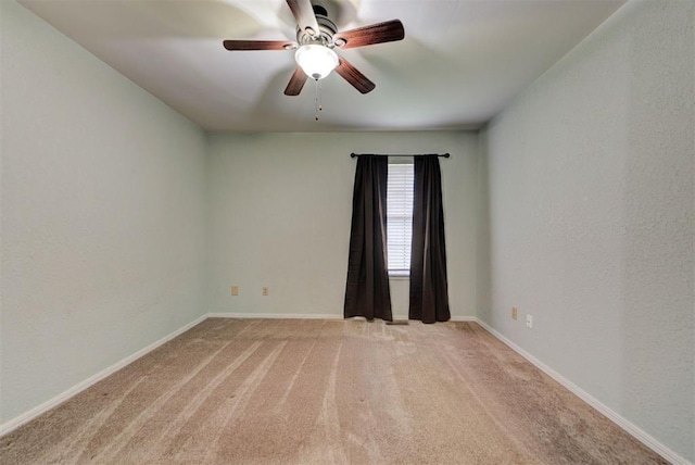 442 W Apple Branch Way, Mustang, OK 73064 - empty room featuring ceiling fan and light colored carpet