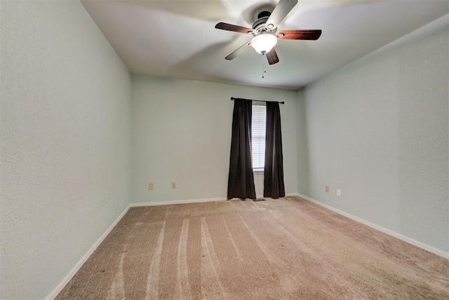 442 W Apple Branch Way, Mustang, OK 73064 - spare room with ceiling fan and light colored carpet