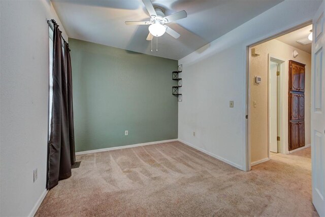 442 W Apple Branch Way, Mustang, OK 73064 - empty room with ceiling fan and carpet floors