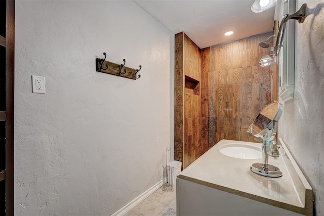 1701 Andover Ct, The Village, OK 73120 - bathroom with vanity and a shower