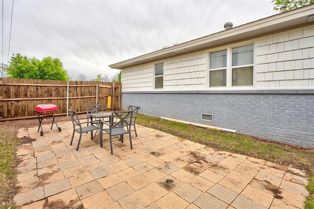 1701 Andover Ct, The Village, OK 73120 - view of patio / terrace featuring outdoor dining area