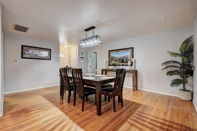 1701 Andover Ct, The Village, OK 73120 - dining room with light wood-style floors and baseboards