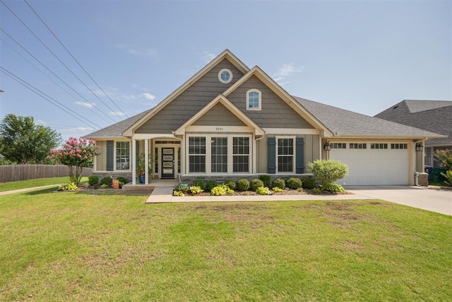 5521 N Miller Ave, Oklahoma City, OK 73112 - craftsman inspired home featuring driveway, a garage, and board and batten siding