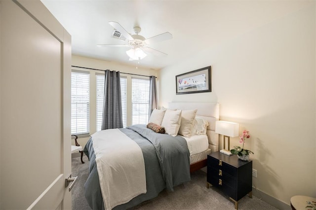 5521 N Miller Ave, Oklahoma City, OK 73112 - carpeted bedroom featuring ceiling fan and baseboards