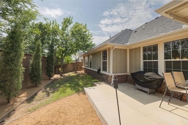 5521 N Miller Ave, Oklahoma City, OK 73112 - fenced backyard with a patio