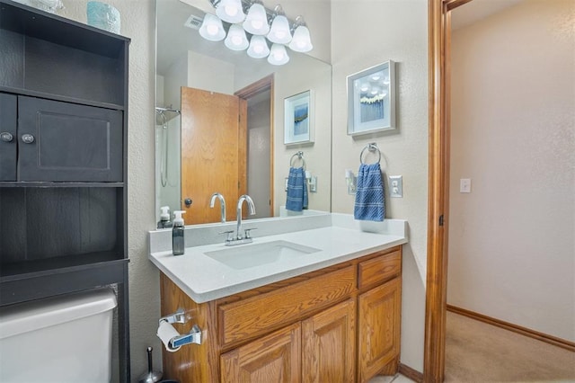 6005 SE 82nd Cir, Oklahoma City, OK 73135 - bathroom with toilet and vanity