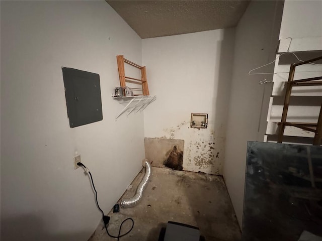 1217 Dove Hollow Dr, Tecumseh, OK 74873 - washroom with electric panel and washer hookup