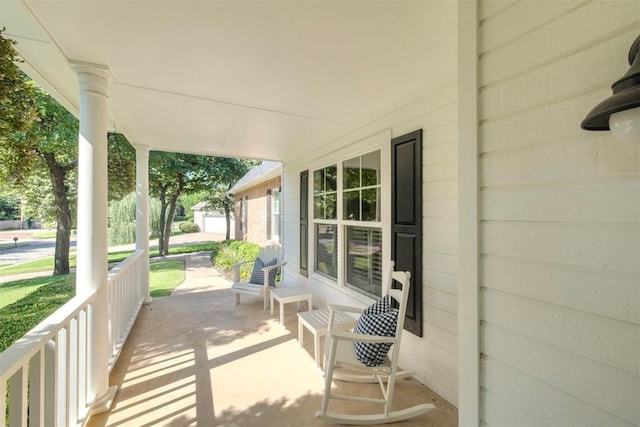 4201 Echohollow Trl, Edmond, OK 73025 - view of covered porch