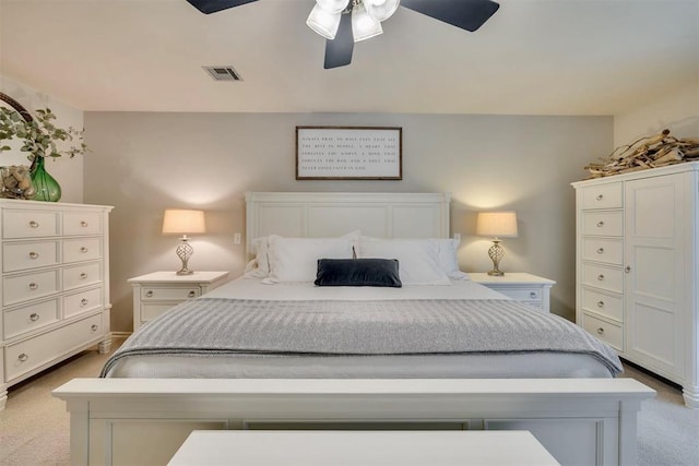 4201 Echohollow Trl, Edmond, OK 73025 - bedroom featuring carpet and ceiling fan