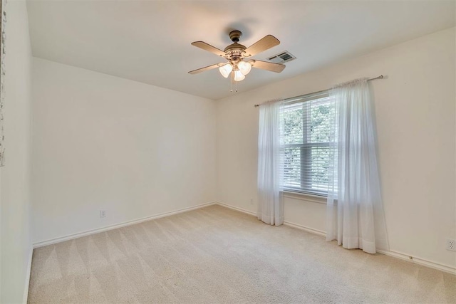 4201 Echohollow Trl, Edmond, OK 73025 - spare room featuring ceiling fan and carpet floors