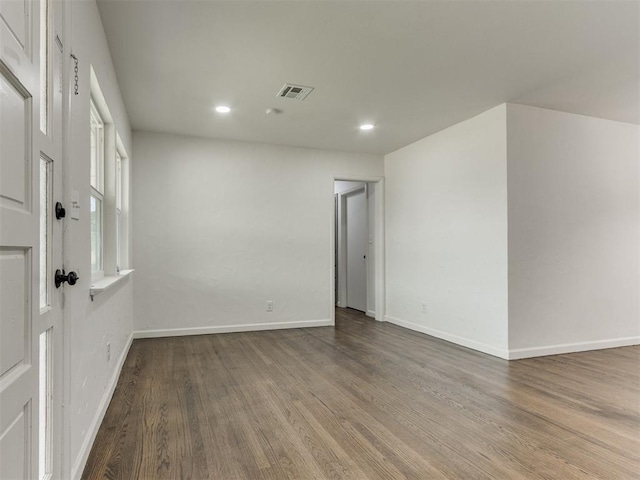 1420 SW 67th St, Oklahoma City, OK 73159 - empty room featuring wood finished floors and recessed lighting