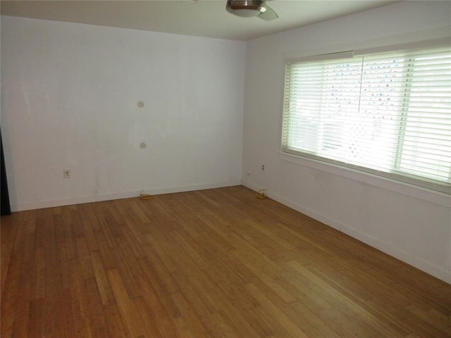 404 S 6th St, Tecumseh, OK 74873 - empty room featuring light wood-type flooring and a ceiling fan