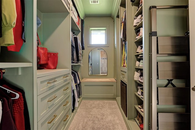15728 Egerton Pl, Edmond, OK 73013 - spacious closet featuring light colored carpet