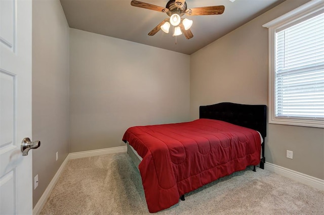 15728 Egerton Pl, Edmond, OK 73013 - carpeted bedroom featuring baseboards and ceiling fan