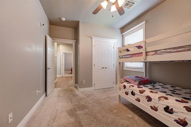 15728 Egerton Pl, Edmond, OK 73013 - bedroom featuring carpet floors and a ceiling fan