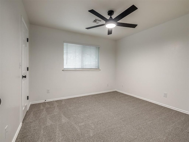 1340 NW 168th St, Edmond, OK 73012 - carpeted spare room featuring ceiling fan and baseboards