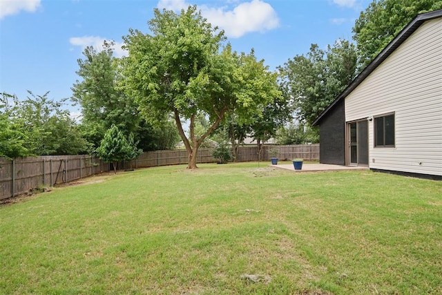3300 Outpost Cir, Norman, OK 73072 - fenced backyard featuring a patio