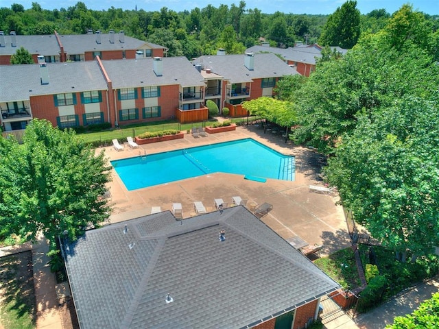4400 Hemingway Dr Unit 221, Oklahoma City, OK 73118 - community pool featuring a patio and a residential view