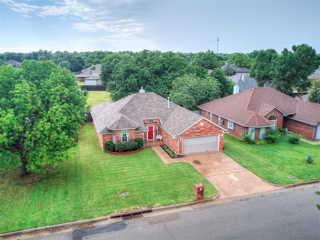 17213 Sunny Hollow Rd, Edmond, OK 73012 - aerial view of property and surrounding area