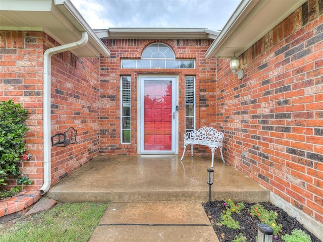 17213 Sunny Hollow Rd, Edmond, OK 73012 - entrance to property with brick siding