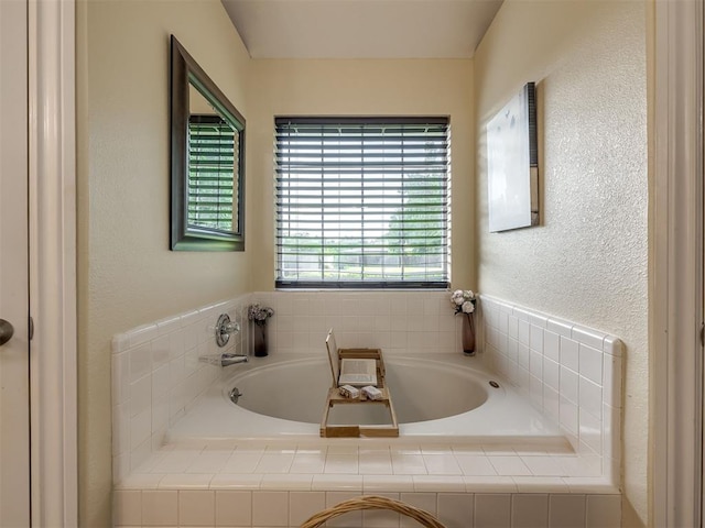 17213 Sunny Hollow Rd, Edmond, OK 73012 - bathroom with a garden tub
