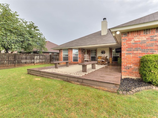 17213 Sunny Hollow Rd, Edmond, OK 73012 - view of wooden terrace