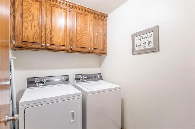 2525 Steeplechase Rd, Edmond, OK 73034 - laundry room with separate washer and dryer and cabinet space