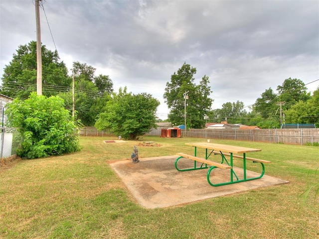 1016 Maple Ave, Yukon, OK 73099 - view of yard