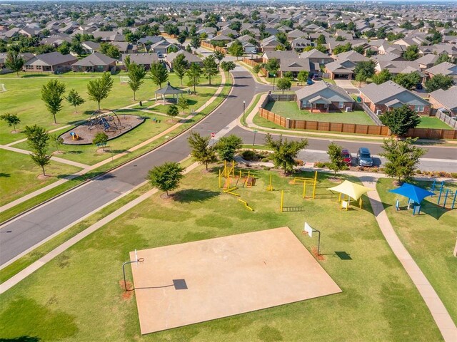18501 El Greco Dr, Edmond, OK 73012 - aerial view of residential area with a community park