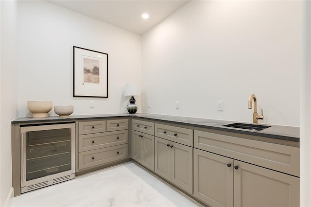 3005 Bee Hive Way, Jones, OK 73049 - indoor bar with beverage cooler and recessed lighting