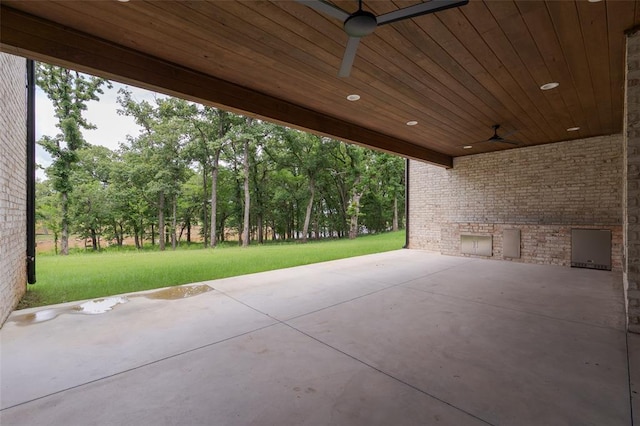 3005 Bee Hive Way, Jones, OK 73049 - view of patio / terrace with ceiling fan