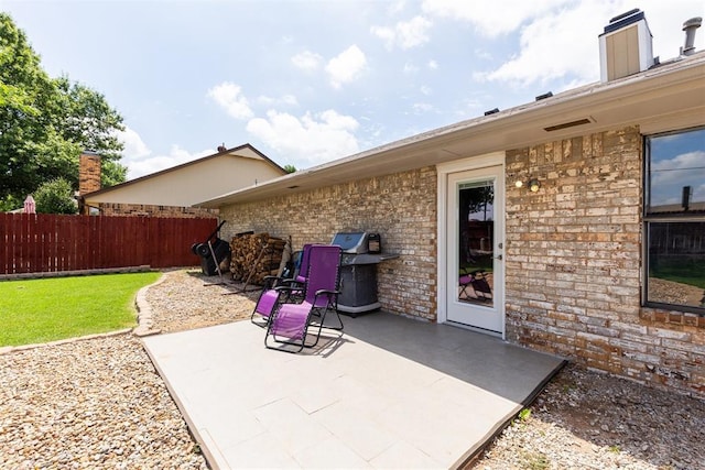 1909 Magnolia Ln, Edmond, OK 73013 - view of patio featuring grilling area