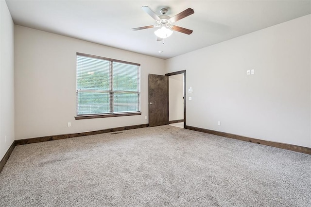 413 Branch Line Rd, Yukon, OK 73099 - unfurnished room featuring carpet floors and ceiling fan