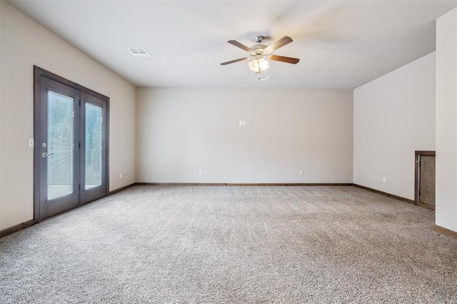 413 Branch Line Rd, Yukon, OK 73099 - empty room with carpet and a ceiling fan