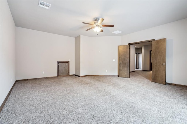 413 Branch Line Rd, Yukon, OK 73099 - carpeted empty room with a ceiling fan and baseboards
