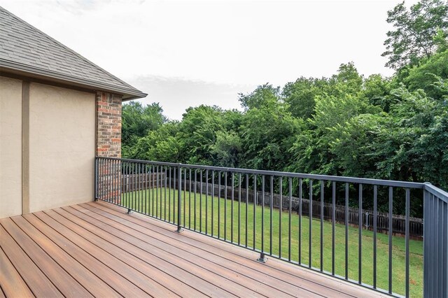 413 Branch Line Rd, Yukon, OK 73099 - deck with a fenced backyard