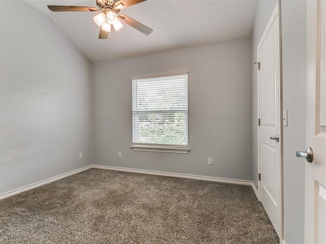 2248 NW 22nd St, Oklahoma City, OK 73107 - carpeted spare room featuring ceiling fan and baseboards