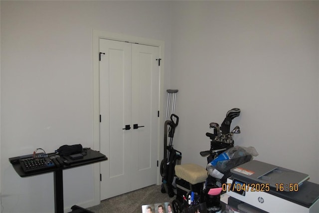 15901 Sarno Ln, Edmond, OK 73013 - exercise room with carpet flooring