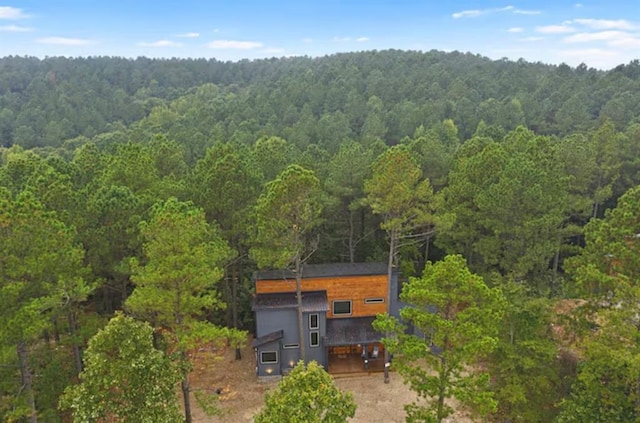 2105 Pine Hills Rd, Broken Bow, OK 74728 - aerial view of property and surrounding area with a heavily wooded area