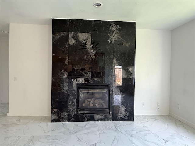 1016 Erinova Dr, Yukon, OK 73099 - detailed view of baseboards and a fireplace