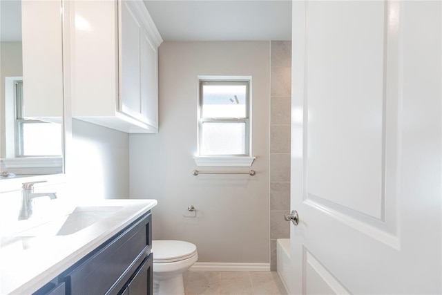 1624 NE 32nd St, Moore, OK 73160 - full bath with vanity,  shower combination, and tile patterned floors